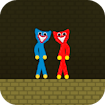 Red and Blue Stickman Huggy
